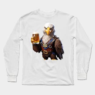 Eagle and Beer Long Sleeve T-Shirt